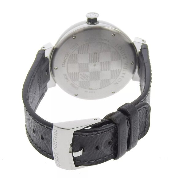 LOUIS VUITTON Tambour GM Watches QA073 blackDial Stainless Steel/Monogram ... - Picture 14 of 16